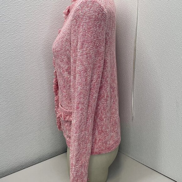 J.McLaughlin Women’s Simone Cardigan Jacket Size M Pink — Hook & Eye Closure - Picture 3 of 8